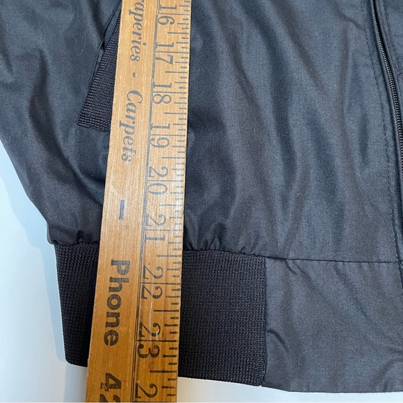 Mens Members Only Jacket Size 42 Black Racer Lined Bomber Europe Craft - Picture 8 of 12